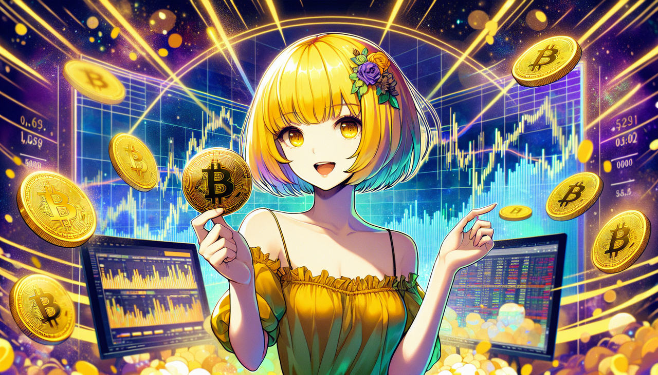 BITCOIN GIRL - AI Illustration Generated by Bittensor AI Image Generation Tool - BitAPAI Image Studio | Built on Bittensor / Reply τensor - 𝕏 / tao.studio / Tensorspace / CORCEL Powered by Bittensor